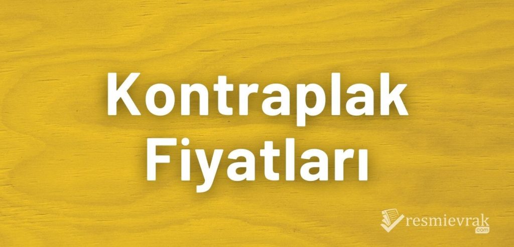 Kontraplak Fiyatları