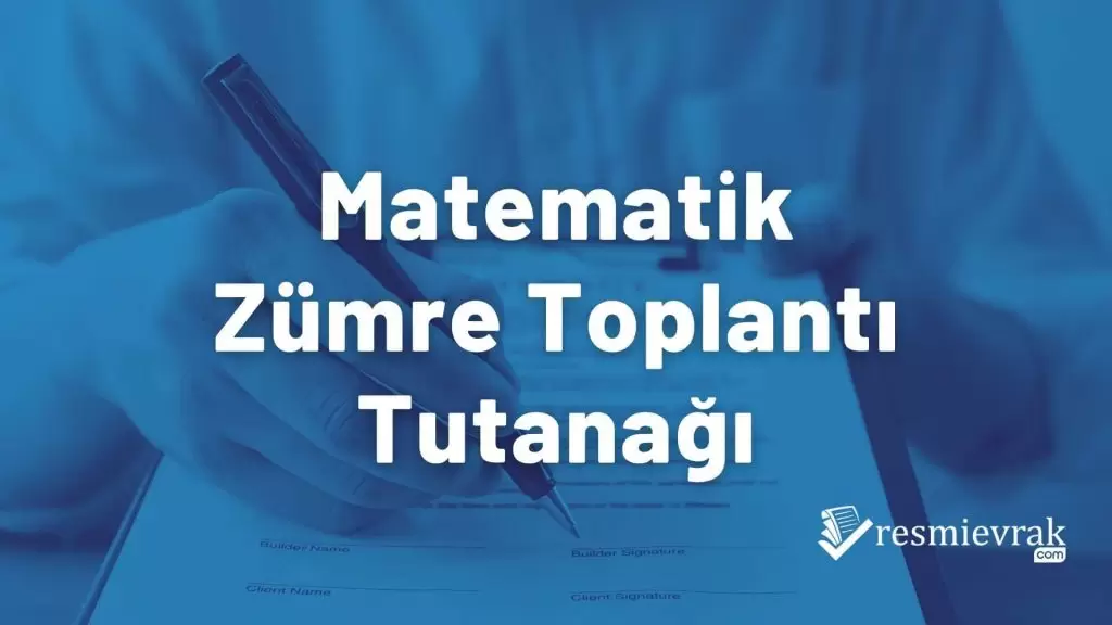 Matematik-Zumre-Toplanti-Tutanagi-